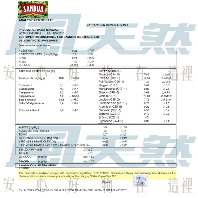 西班牙初榨特級橄欖油-SANDUA