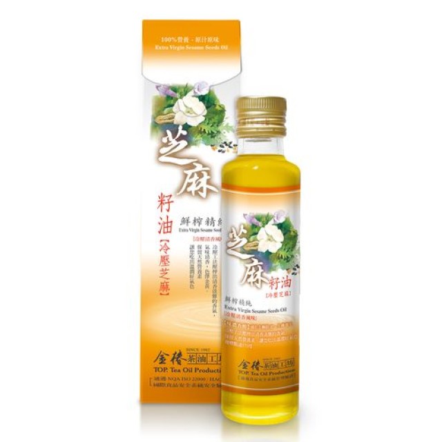 金椿-冷壓芝麻籽油(淺焙)